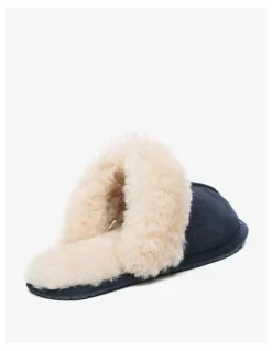 Ever AU Rosa Slipper Suede in Navy Blue