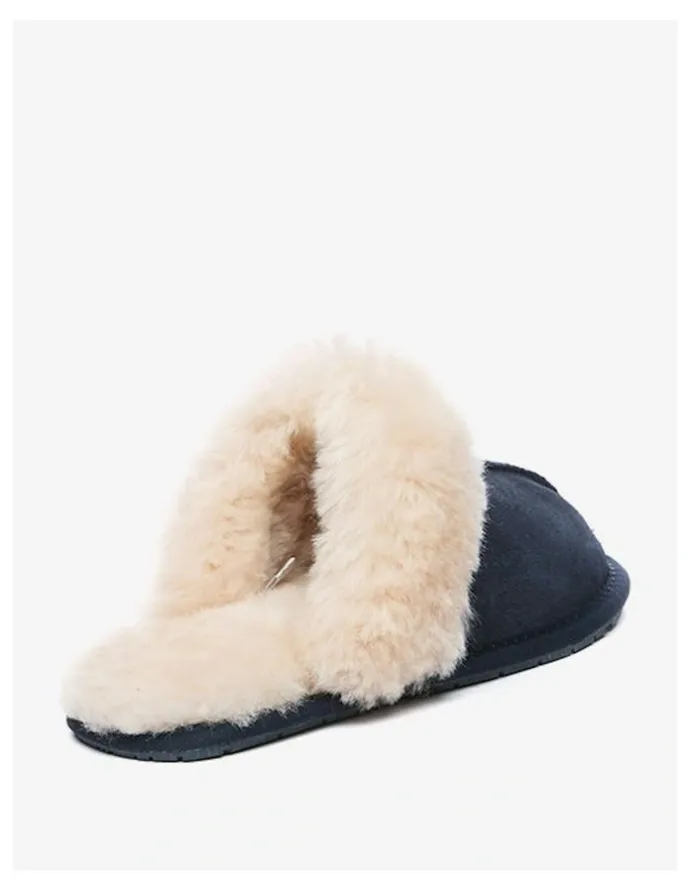Ever AU Rosa Slipper Suede in Navy Blue