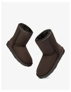 Ever AU Short Classic Boots in Chocolate