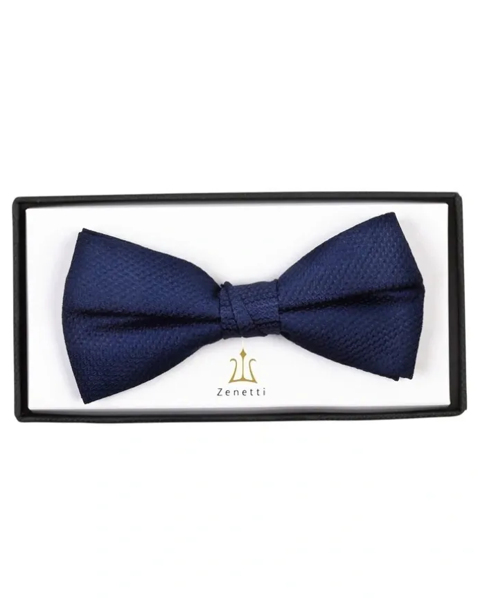 Ferrari Formalwear Patterned Bow Tie in Navy
