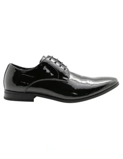 Ferrari Formalwear Pisa Patent Dress Shoe in Black