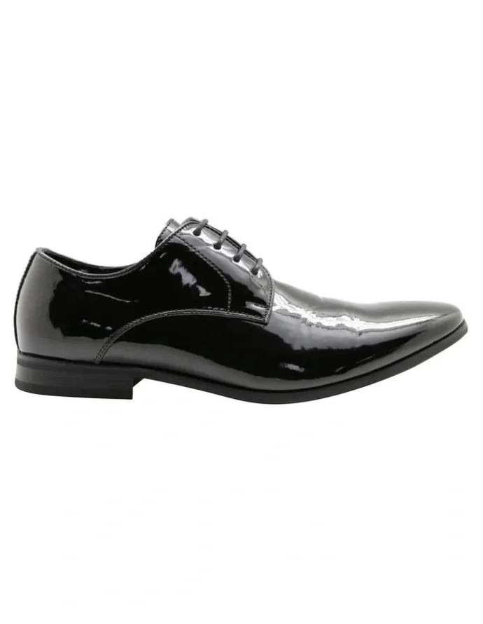 Ferrari Formalwear Pisa Patent Dress Shoe in Black