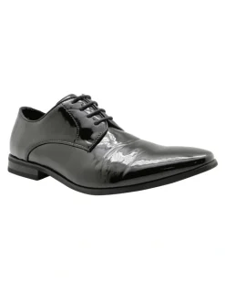 Ferrari Formalwear Pisa Patent Dress Shoe in Black