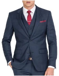 Ferrari Formalwear Unique Soft Blue Tonal Check Jacket Regular
