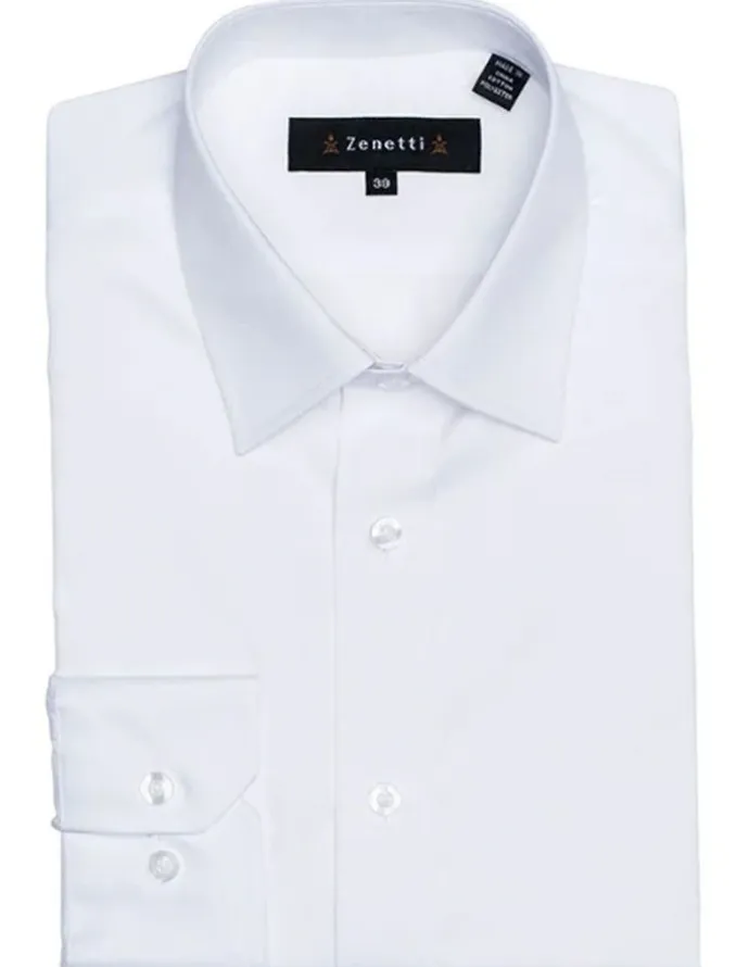 Ferrari Formalwear Zenetti Tailored Dress Shirt in White
