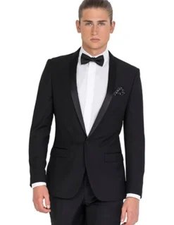 Ferrari Formalwear Tailored Tuxedo Regular Jacket in Black