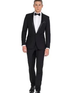 Ferrari Formalwear Tailored Tuxedo Regular Jacket in Black