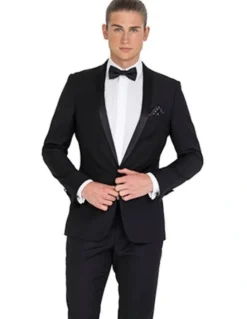 Ferrari Formalwear Tailored Tuxedo Regular Jacket in Black
