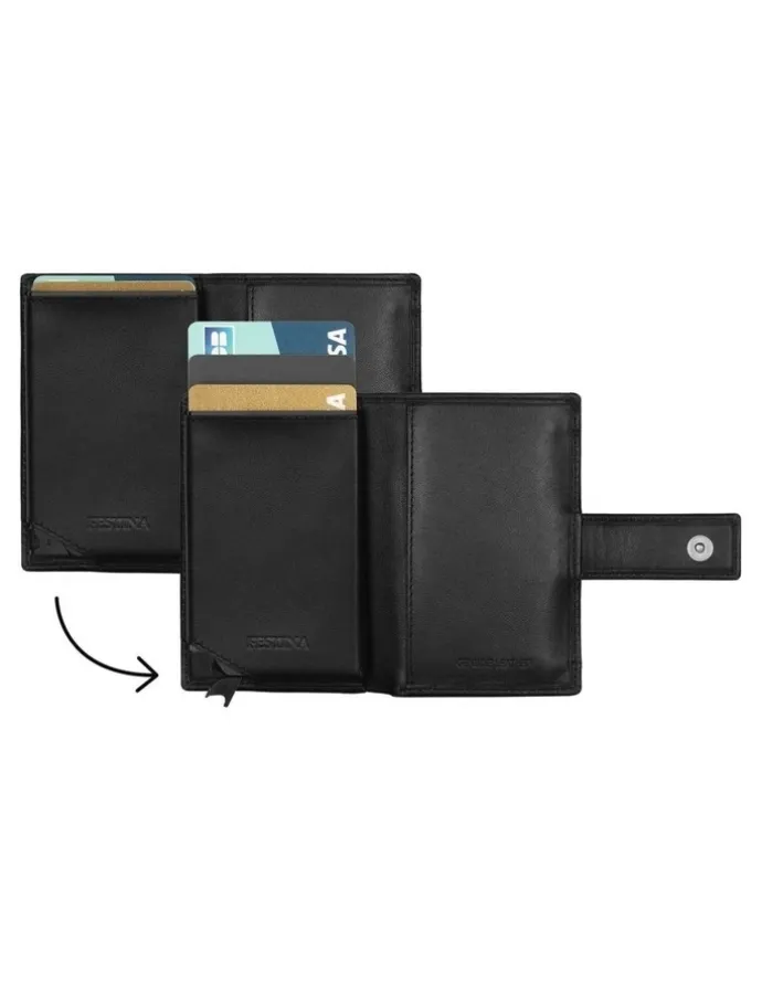 Festina Festina - Rigid Leather Card Holder Classicals Black