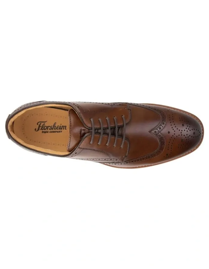 Florsheim Anthem Wingtip Derby Shoe in Brown