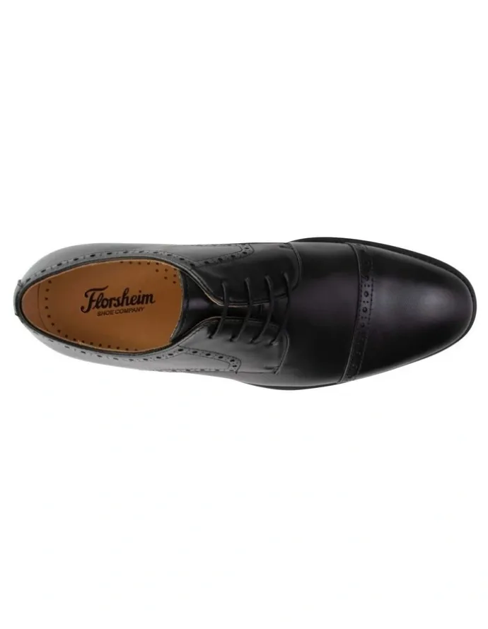 Florsheim Chadwick Cap Toe Derby Shoe in Black