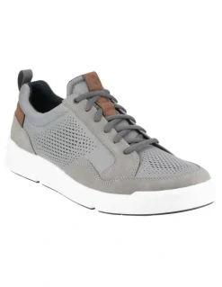 Florsheim City Rally Knit Lace To Toe Sneaker in Grey