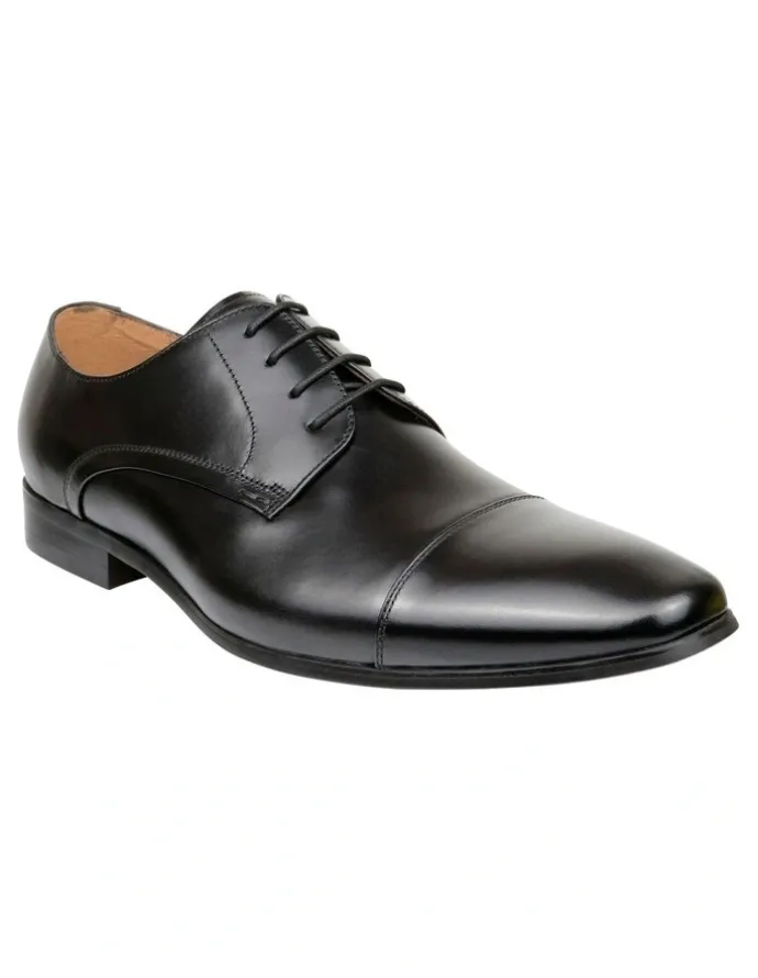 Florsheim Clayton Cap Toe Derby Shoes in Black