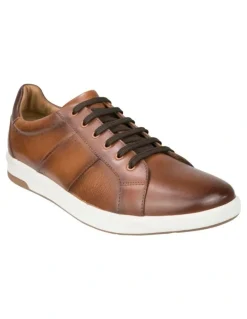 Florsheim Crossover Lace To Toe Sneaker in Tan