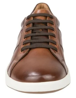Florsheim Crossover Lace To Toe Sneaker in Tan