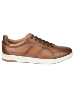 Florsheim Crossover Lace To Toe Sneaker in Tan