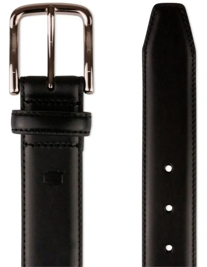 Florsheim Cruise Stitched Crossover Belt in Black