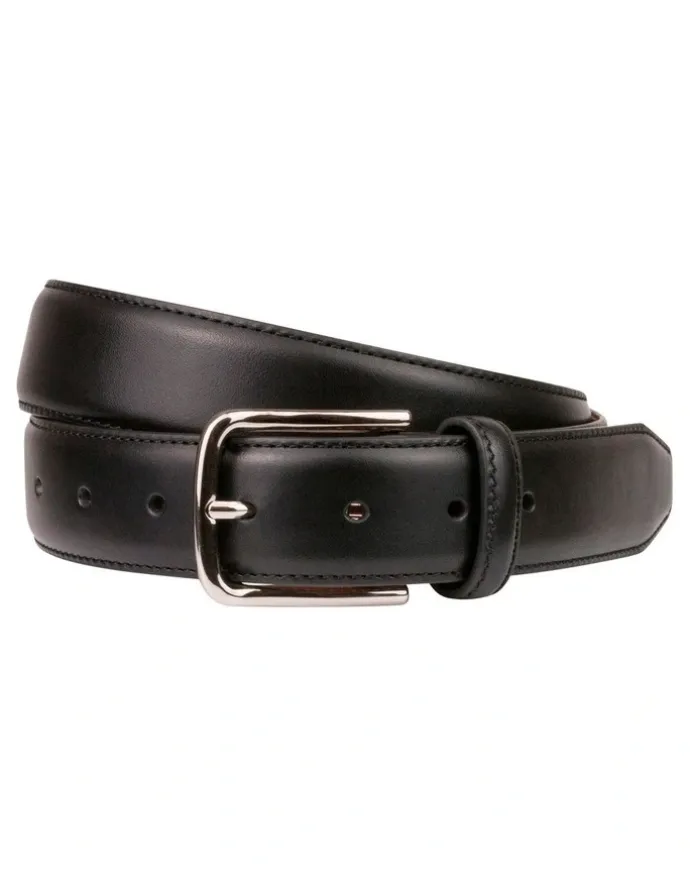 Florsheim Cruise Stitched Crossover Belt in Black