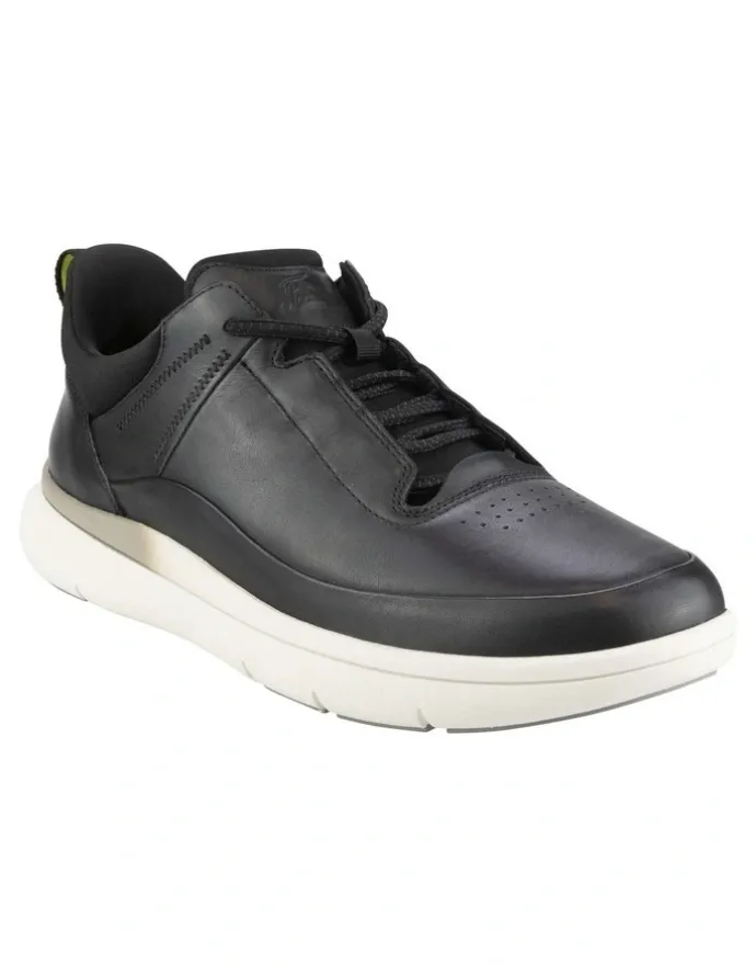 Florsheim Fortress Perf Toe Elastic Sneaker in Black