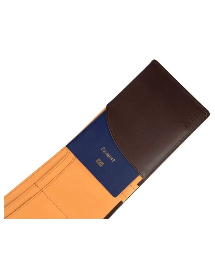 Florsheim Midway Leather Passport Wallet in Brown
