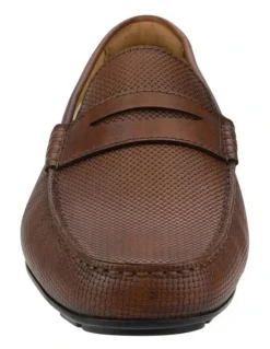 Florsheim Motor Moc Toe Penny Driver Shoes in Tan