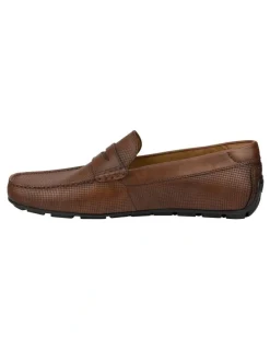 Florsheim Motor Moc Toe Penny Driver Shoes in Tan
