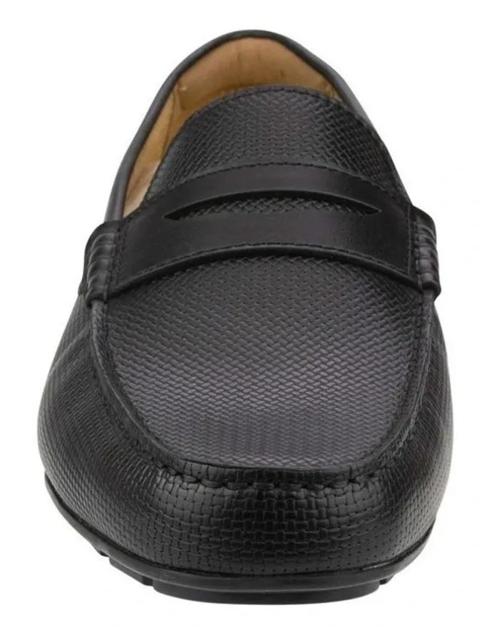 Florsheim Motor Moc Toe Penny Driver Shoes in Black