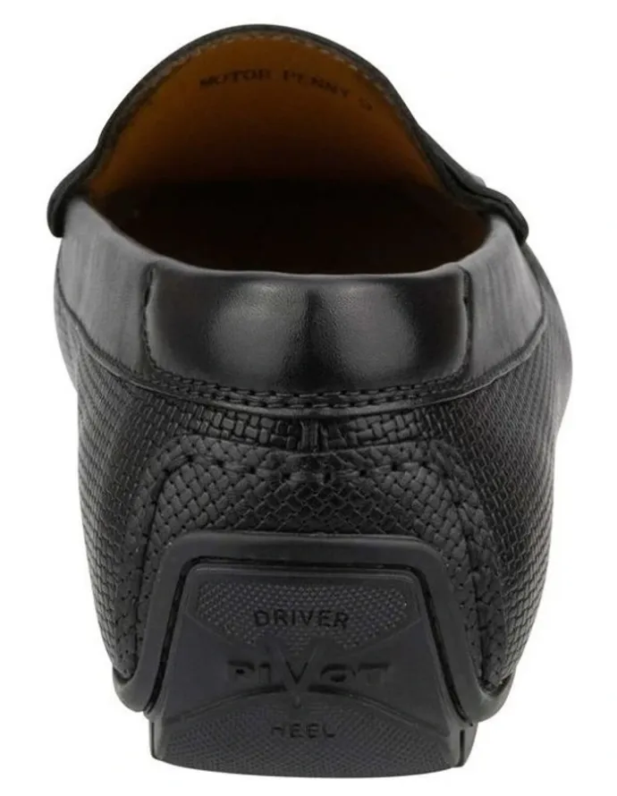 Florsheim Motor Moc Toe Penny Driver Shoes in Black