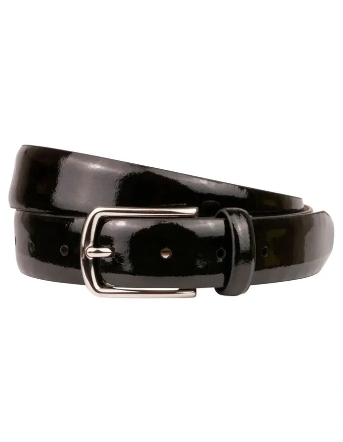 Florsheim Newman Leather Belt in Midnight