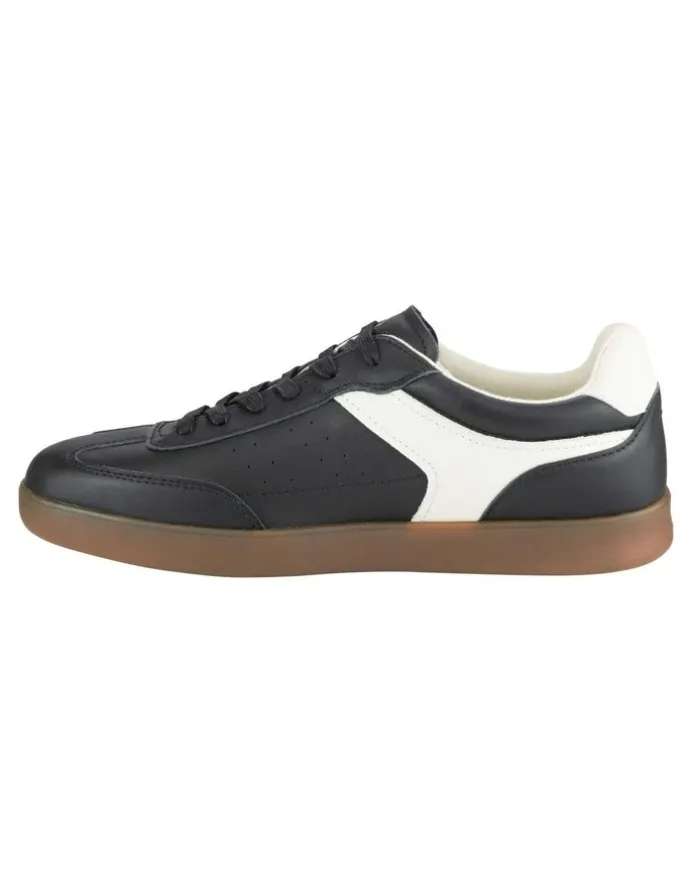 Florsheim Pace T-Toe Lace Up Sneaker in Black