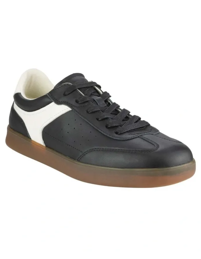 Florsheim Pace T-Toe Lace Up Sneaker in Black