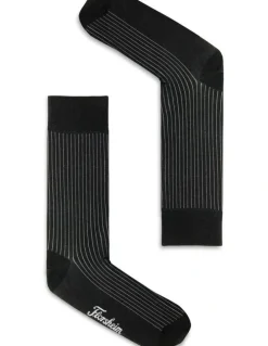 Florsheim Ribs Cotton Sock in Black