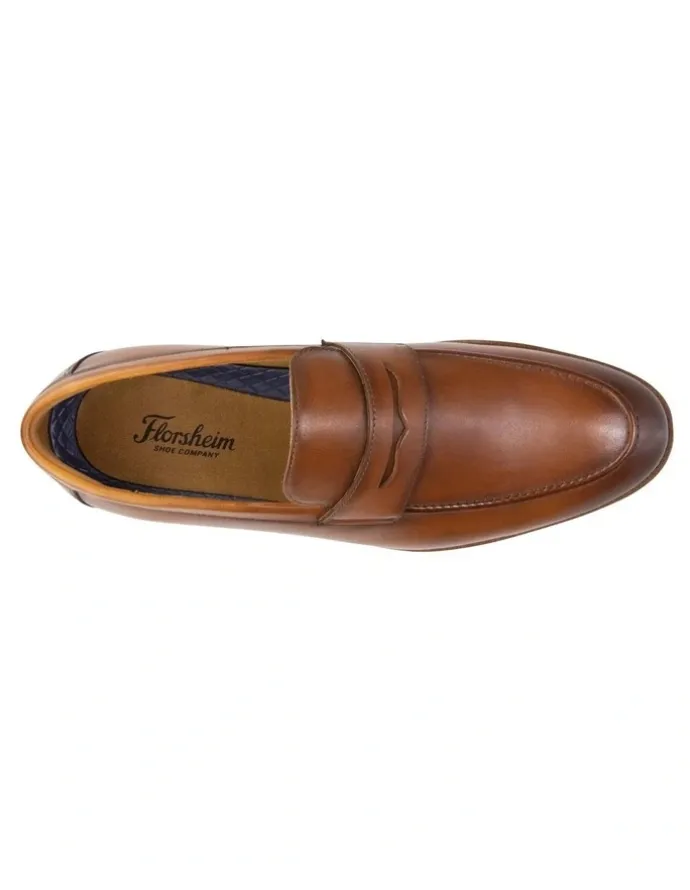 Florsheim Rucci Penny Moc Toe Loafer in Brown