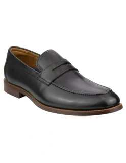 Florsheim Rucci Penny Moc Toe Loafer in Black