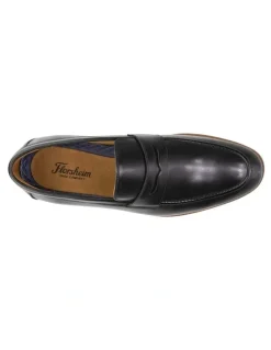 Florsheim Rucci Penny Moc Toe Loafer in Black
