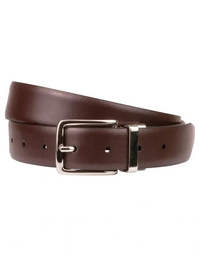Florsheim Seagul Reversible Leather Belt in Brown