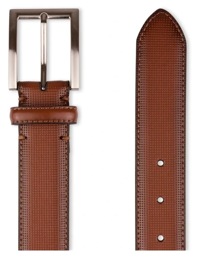 Florsheim Sinclair Leather Belt in Cognac