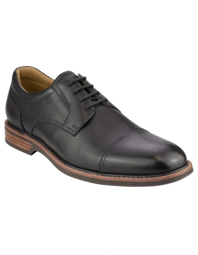Florsheim Traveller Cap Toe Derby Shoe in Black