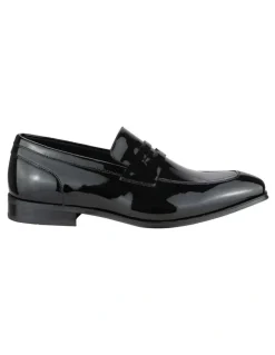 Florsheim Tux Moc Toe Penny Slip On Shoes in Midnight