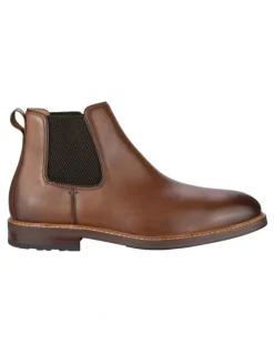 Florsheim Anthem Plain Toe Chelsea Boot in Brown