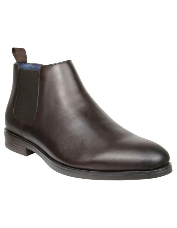 Florsheim Ceduna Chelsea Medium Width Boots in Dark Brown