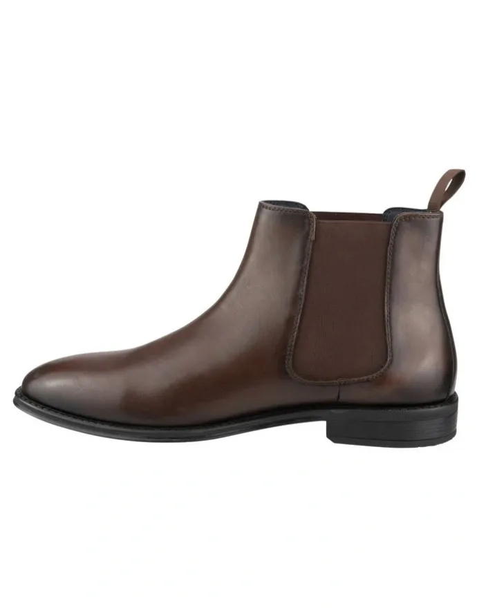 Florsheim Chatham Plain Toe Chelsea Boot in Brown