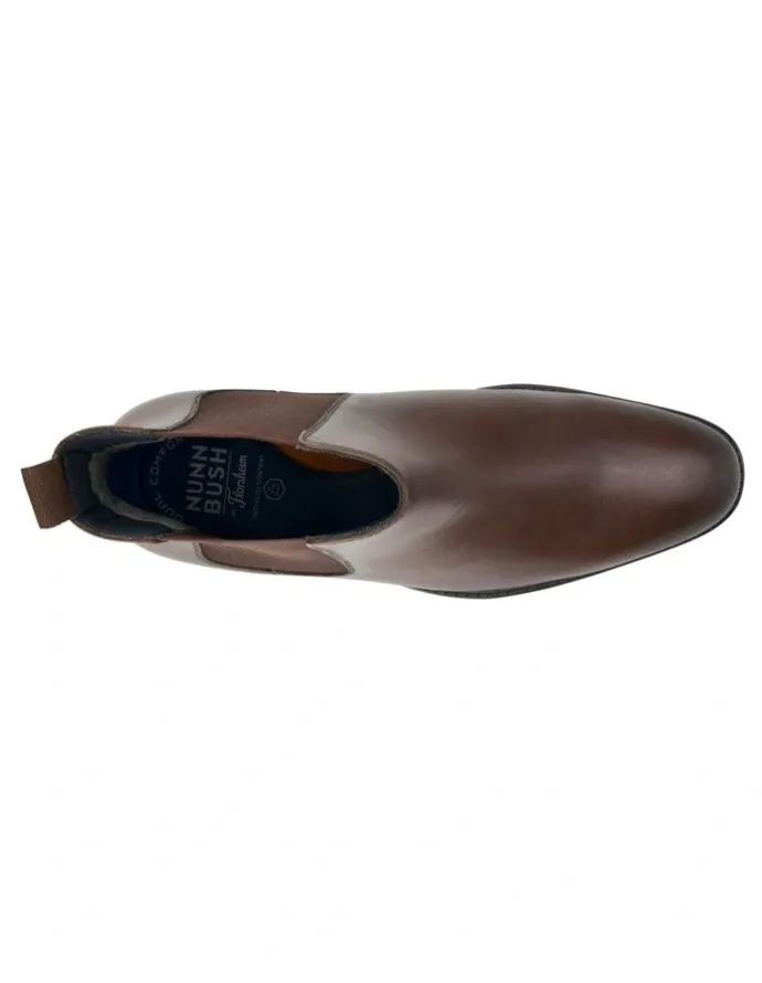 Florsheim Chatham Plain Toe Chelsea Boot in Brown