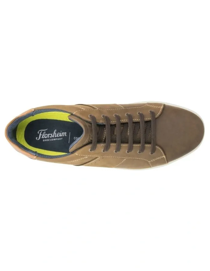 Florsheim Crossover Lace To Toe Sneaker in Khaki