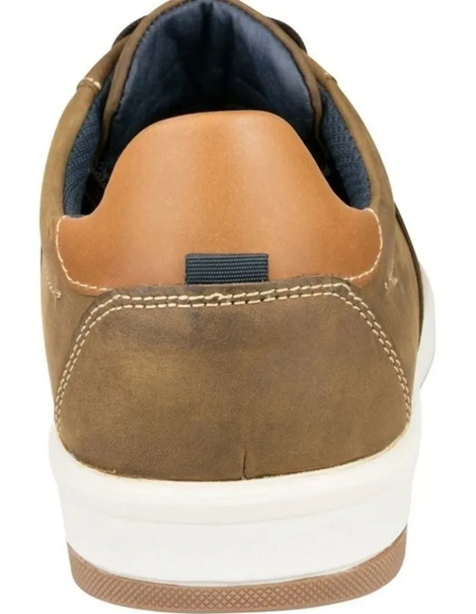 Florsheim Crossover Lace To Toe Sneaker in Khaki