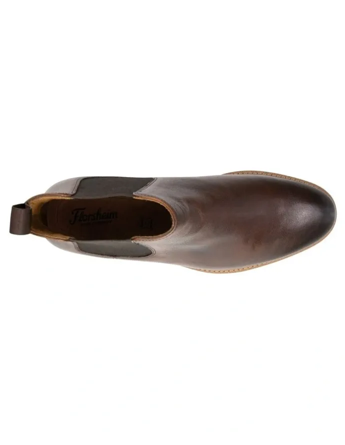 Florsheim Highland Chelsea Plain Toe Gore Boots in Walnut
