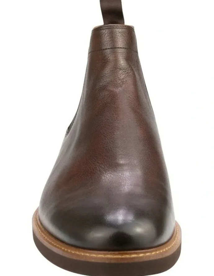 Florsheim Highland Chelsea Plain Toe Gore Boots in Walnut