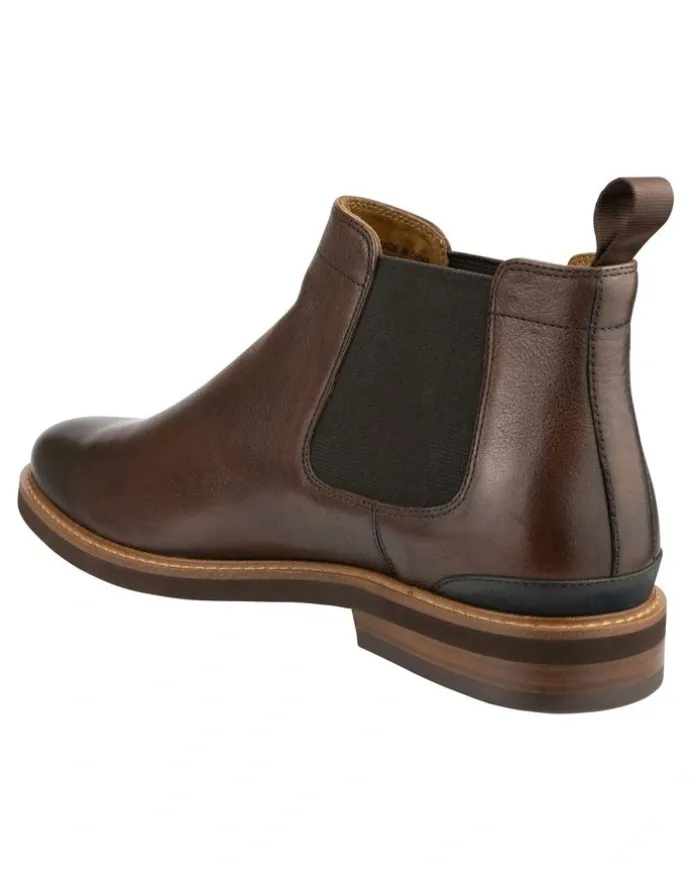 Florsheim Highland Chelsea Plain Toe Gore Boots in Walnut