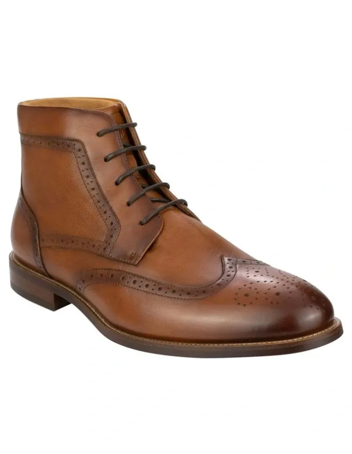 Florsheim Rucci Wingtip Boots in Tan