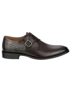 Florsheim Sentinel Monk Strap Shoes in Dark Brown